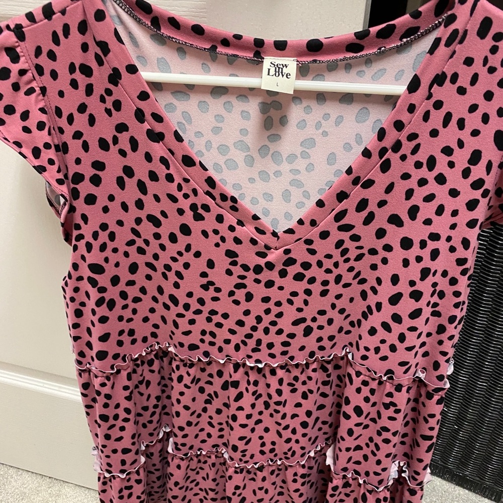 Sew in Love Ruffled Shirt L